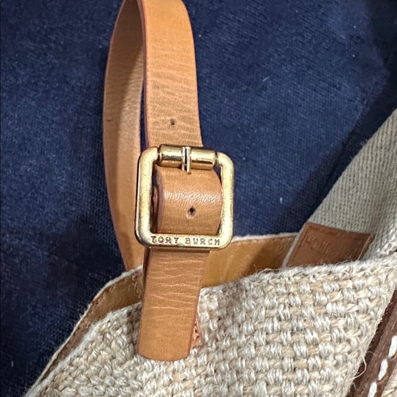 Tory Burch Macy Espadrille Wedge Sandals Linen Beige Women’s 7.5B Made in Spain - Picture 9 of 14